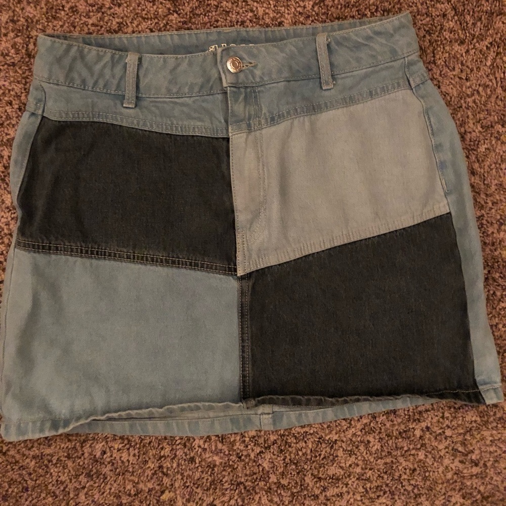 Patchwork Denim Wild Fable Skirt
